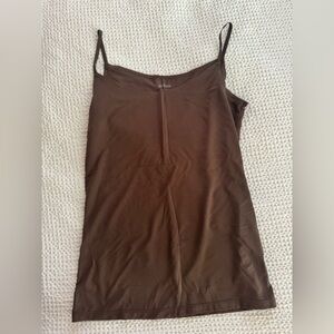 Brown Uniqlo Tank Top